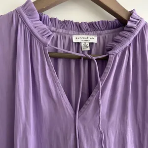 Current Air Ruffle Blouse Purple Lilac Size M thumbnail 2