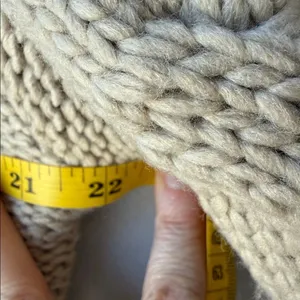 Zara Chunky Wool Blend Textured Knit Mock Neck Sweater thumbnail 5