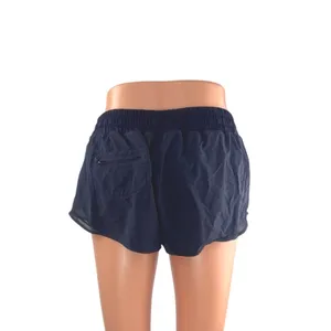 Lululemon Navy Blue Reflective Mesh Yoga Running Workout Gym Athletic Shorts 6 thumbnail 3