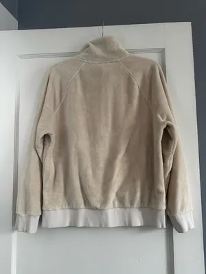 Athleta Beige Fleece Pullover Sweater thumbnail 2