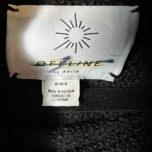 Offline by aerie Cowl neck‎ black sweater women’s size medium thumbnail 4