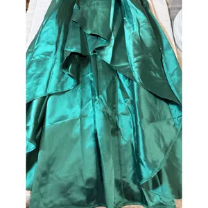 NWT Lulus Size Large Broadway Show Emerald‎ Green High-Low Gown Formal thumbnail 4