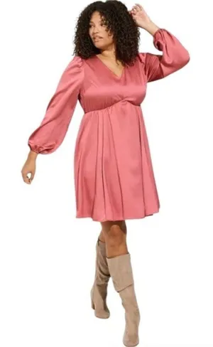 Torrid Mini Bubble Charmeuse Babydoll holiday party plus size Dress Size 2 = 2X thumbnail 1