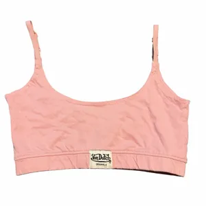 Vintage Von Dutch Womens M Pink Bralette Bra Top Y2K 2000s McBling 100% Cotton thumbnail 2
