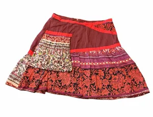 Coline Cotton Voile Lined Skirt with Indi Print Size M thumbnail 1