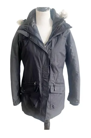 Columbia Carson Pass Interchange Jacket Women's Medium Charcoal Lined Sporty thumbnail 1