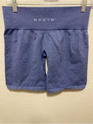 NVGTN Royale Pro Seamless Shorts Medium High Waisted Gym Activewear thumbnail 3
