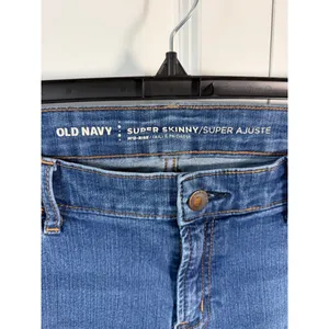 Old Navy Blue Super Skinny Mid-Rise Jeans 12P thumbnail 3