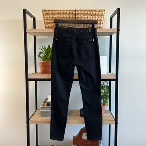 7 For All Mankind The High Waist Ankle Skinny Black Jeans, 26 thumbnail 4