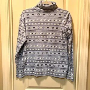 Northcrest reindeer snowflake print turtleneck Size medium vintage thumbnail 3