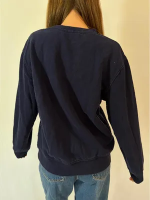 Navy Blue Ranch Bottle Funny Crewneck Oversized Sweatshirt thumbnail 3