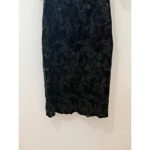 Eliza J Black Dress Sequin Lace Off Shoulder Puff Sleeve Size 4 Glam Cocktail thumbnail 5