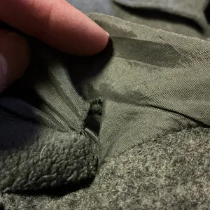 Vtg Y2K American Eagle Peacoat Gray Wool Blend Double Breasted Jacket M thumbnail 8