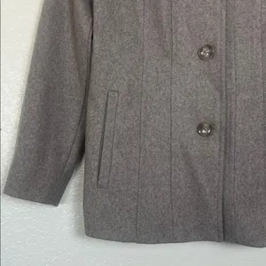 London Fog Women's Classic Gray Pea Coat Size‎ S thumbnail 4