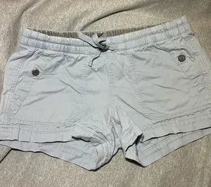 The North Face Women's Light Blue Elastic Waist Athletic Shorts, medium thumbnail 1