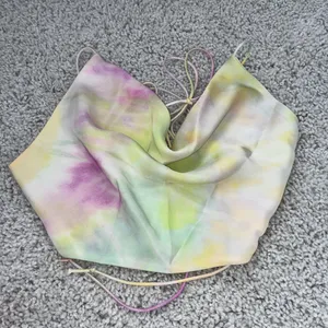 Zara Tie Dye Tie Back Crop Top Womens Size Medium thumbnail 1