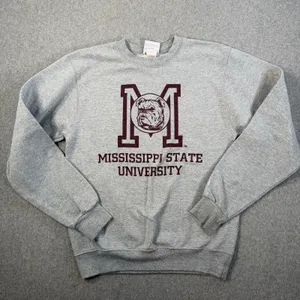 Mississippi State University Bulldogs Champion Crewneck Sweatshirt Size Small thumbnail 1