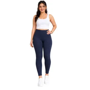 Athletic Works Womens Leggings Size L Blue Mid Rise Active Ankle Stretch Active thumbnail 3
