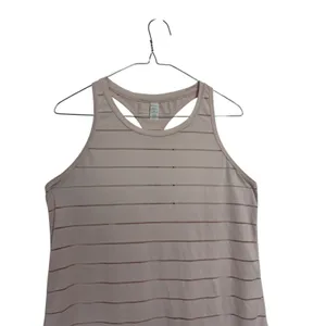 Athleta Pink Striped‎ Mesh Racerback Activewear Tank Top Womens Medium RN 54023 thumbnail 3