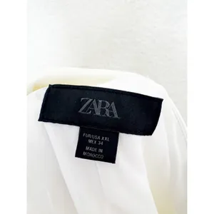 Zara White Satin Strapless Neck Tie Top Size XXL Sash Party Goinv Out 2228/381 thumbnail 6
