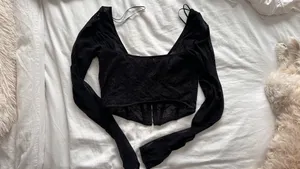 Garage corset lace long sleeve thumbnail 4