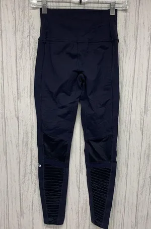 Womens Size S Alo Yoga Navy Blue Moto Leggings EUC thumbnail 3
