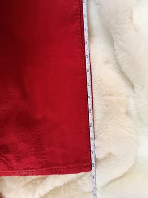 Edikted Deep Red Low -Waist Jeans thumbnail 5