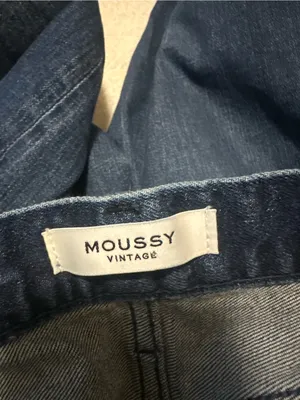 Moussy vintage designer made in Japan raw hem medium wash jeans size 27 thumbnail 3