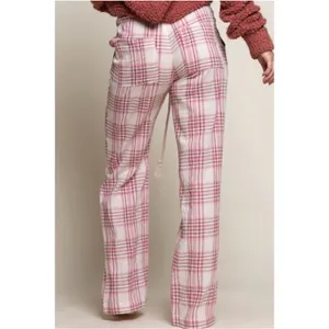 ✨POL Plaid Drawstring Cotton Lounge Sz Medium Pants✨ thumbnail 5