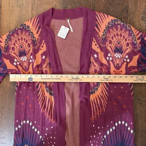 FREE PEOPLE boho maxi duster sweater, size M/L, NWT thumbnail 13