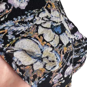 Free People Washed Ashore Black Floral Print Twist Back Mini Dress Size M thumbnail 7