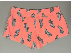 Orange Neon Cactus Graphic Sweats Sweatshorts Shorts Bottoms Size M 🏜🌵✨ thumbnail 2