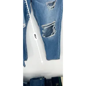 American Eagle Womens‎ 8short Tomgirl Distressed Button Fly Ripped Denim Bin9 thumbnail 6