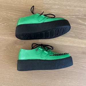TUK Creepers Viva Mondo Size Mens US4 Womens US6 Green Black thumbnail 2