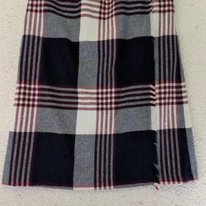 Vintage Plaid Wool Skirt Faux‎ Wrap Midi Long Maxi Skirt Women Size 12 A Line thumbnail 4