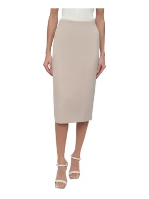 DKNY Womens Knit Pull-On Pencil Skirt P2ANQM27 Pebble Brown XL thumbnail 7