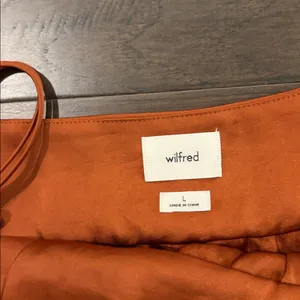 Aritzia Wilfred Satin Lover Mini Dress Sz L thumbnail 6