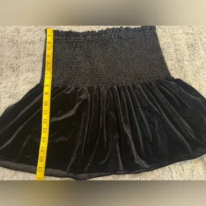 Zara Velvet Black Skirt Size Size L thumbnail 3