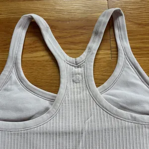 Lululemon Pale Pink Ribbed Sports Bra/Tank thumbnail 4