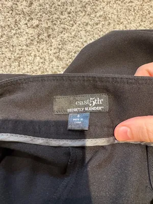 East 5th "Secretly Slender" Black Straight Leg Dress Pants - Size 6 thumbnail 4