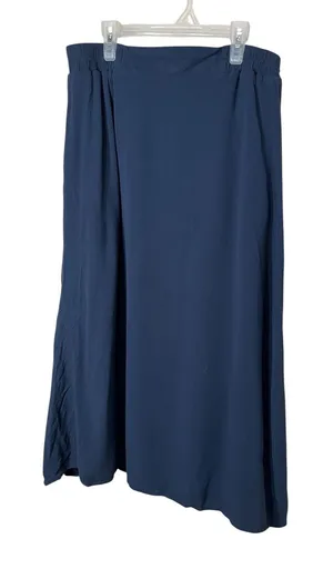Christopher & Banks‎ Navy Blue Maxi Skirt Elastic Waist Women's Size M thumbnail 1