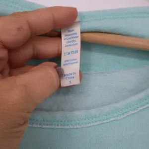 U.S. Apparel Sweatshirt Womens S Ocean Park ME Graphic Mint Green Raw Hem thumbnail 4