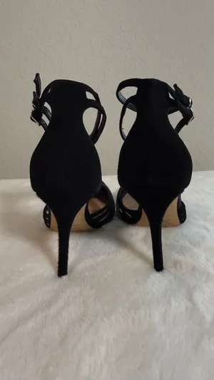 J. Crew Black and Navy Heels 8.5 made in Italy thumbnail 8