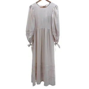 Hunter Bell Bennett Puff Sleeve Maxi Dress‎ Cream Cottagecore NWT M thumbnail 4