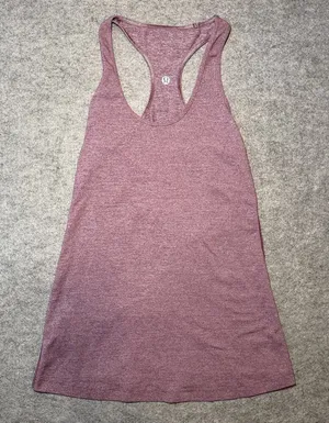 Lululemon Women’s Tank Top 6 Heathered Purple Sleeveless Racerback Athletic thumbnail 1
