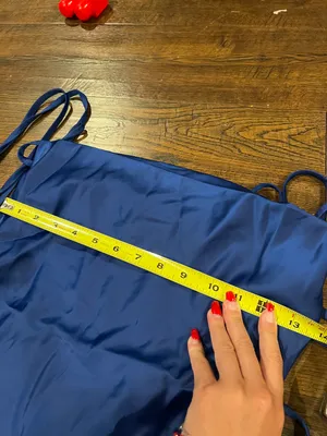 SheIn Blue Satin Mini Dress thumbnail 6