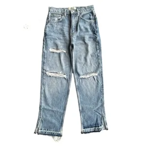 Free Free People High-Waist Lita Distressed Jeans NWT thumbnail 3