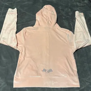 VON DUTCH Pink Velour Zip Up Hoodie Size XL thumbnail 3