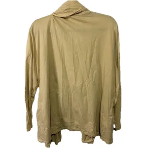 Lands End Cardigan Sweater Womens 2X Beige Open Front Lightweight Jersey Knit thumbnail 4
