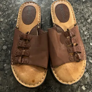Minnetonka Leather Slide Sandals thumbnail 3